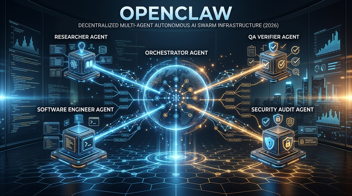 OpenClaw Decentralized Multi-Agent Autonomous Swarm Infrastructure