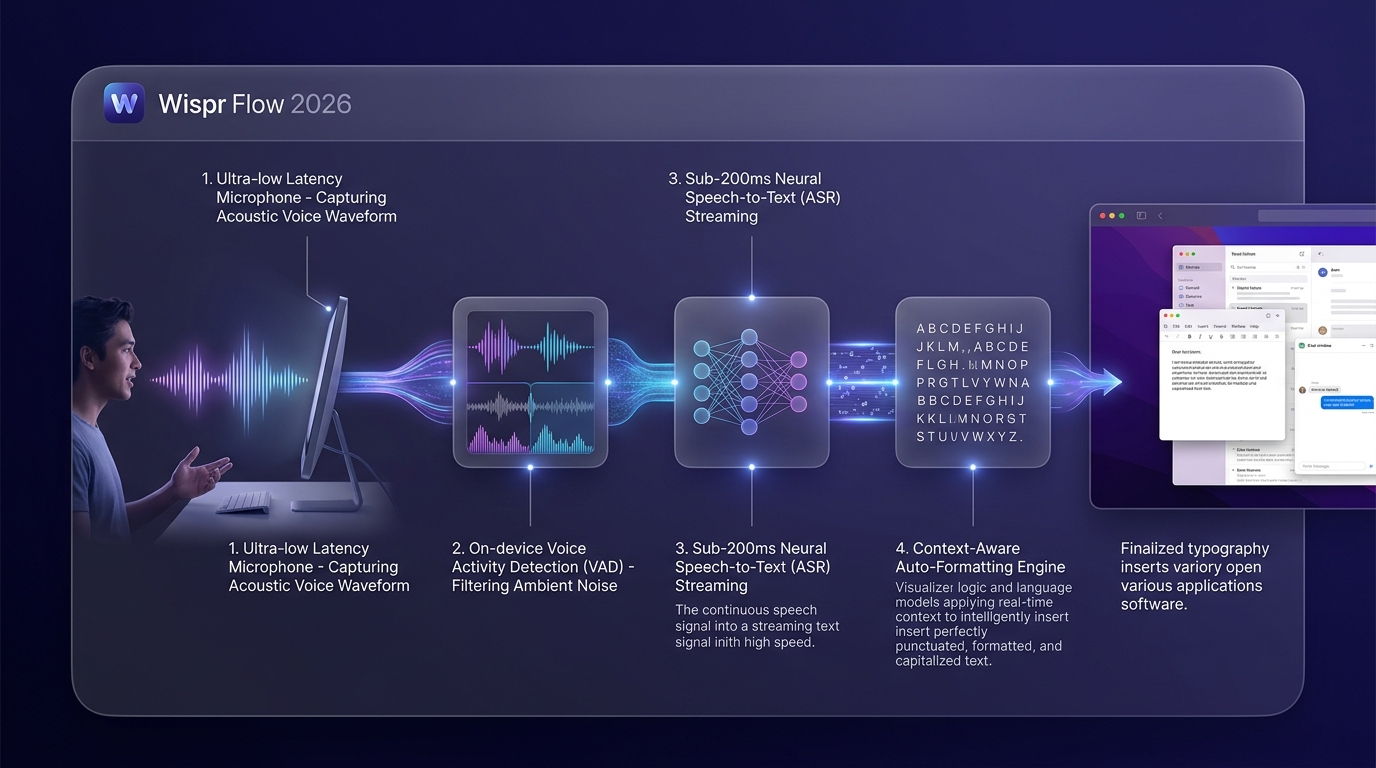 Wispr Flow Sub-200ms Ambient Voice Intelligence Pipeline