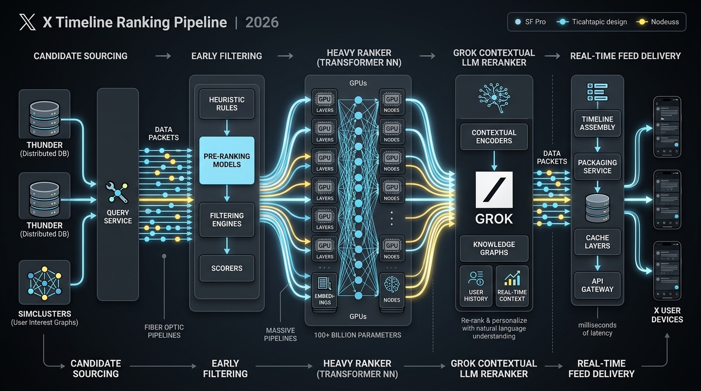 The X Algorithm Real-Time Ranking Pipeline 2026